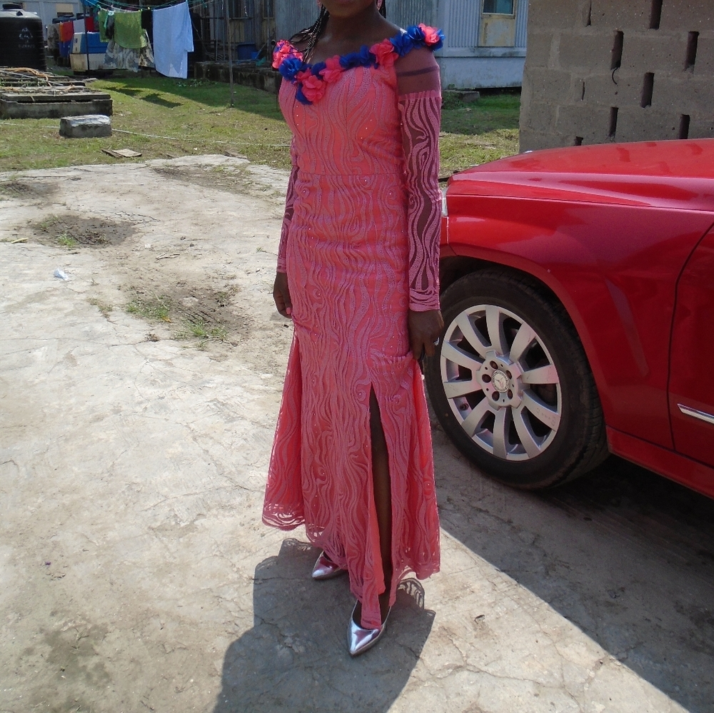 Pink Gown w/ slit